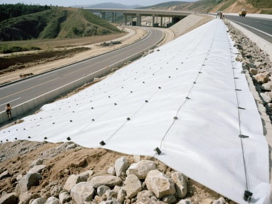 Vải địa kỹ thuật chống xói mòn taluy